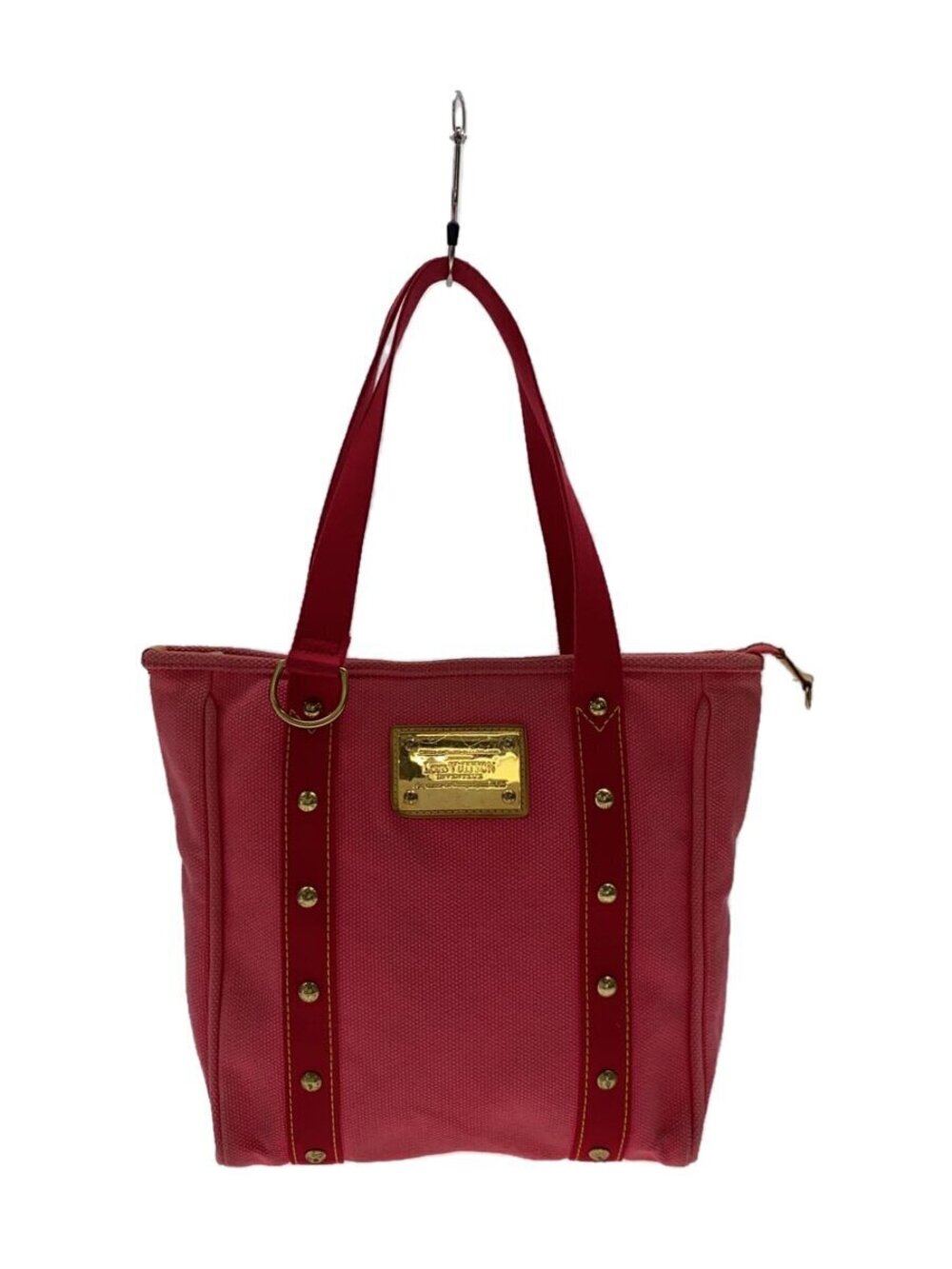 LOUIS VUITTON Cabas Antigua RED Canvas Solid